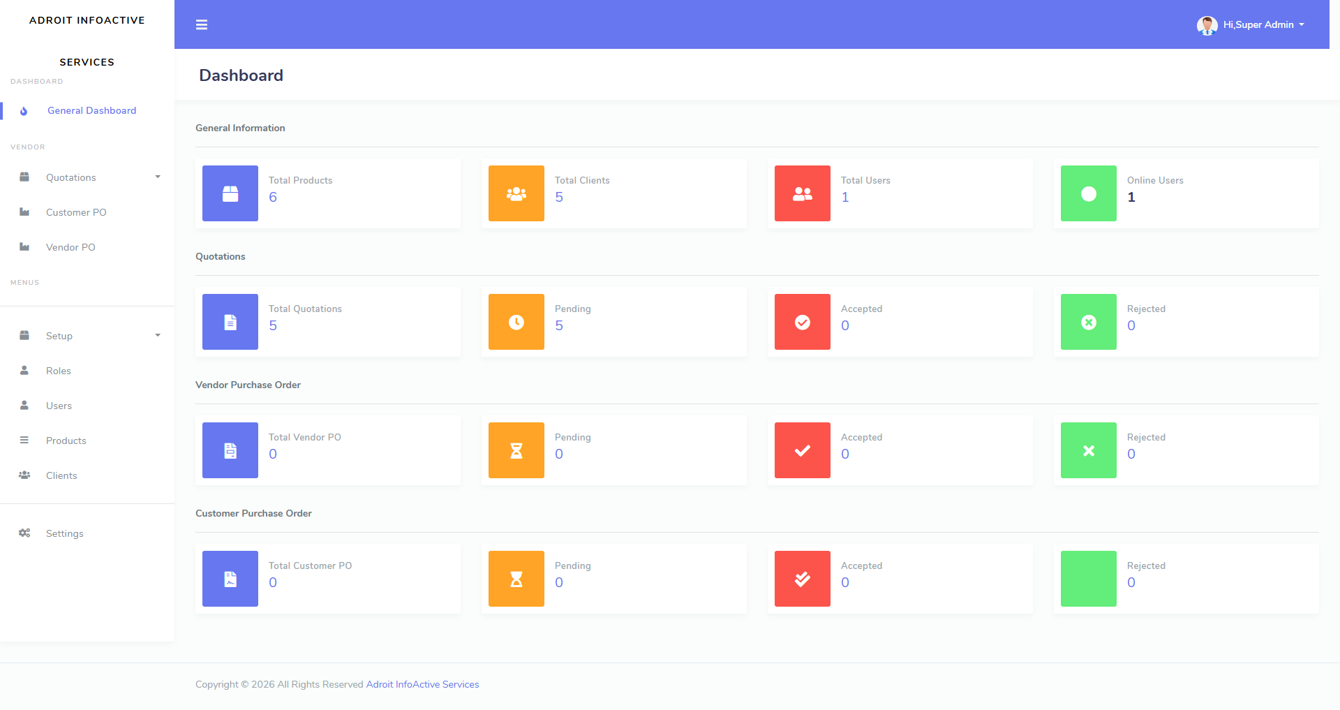 Quotation Management Dashboard